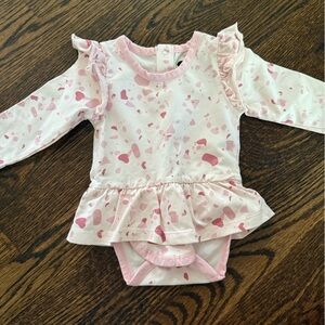 Pink Ruffle Long Sleeve Baby Top